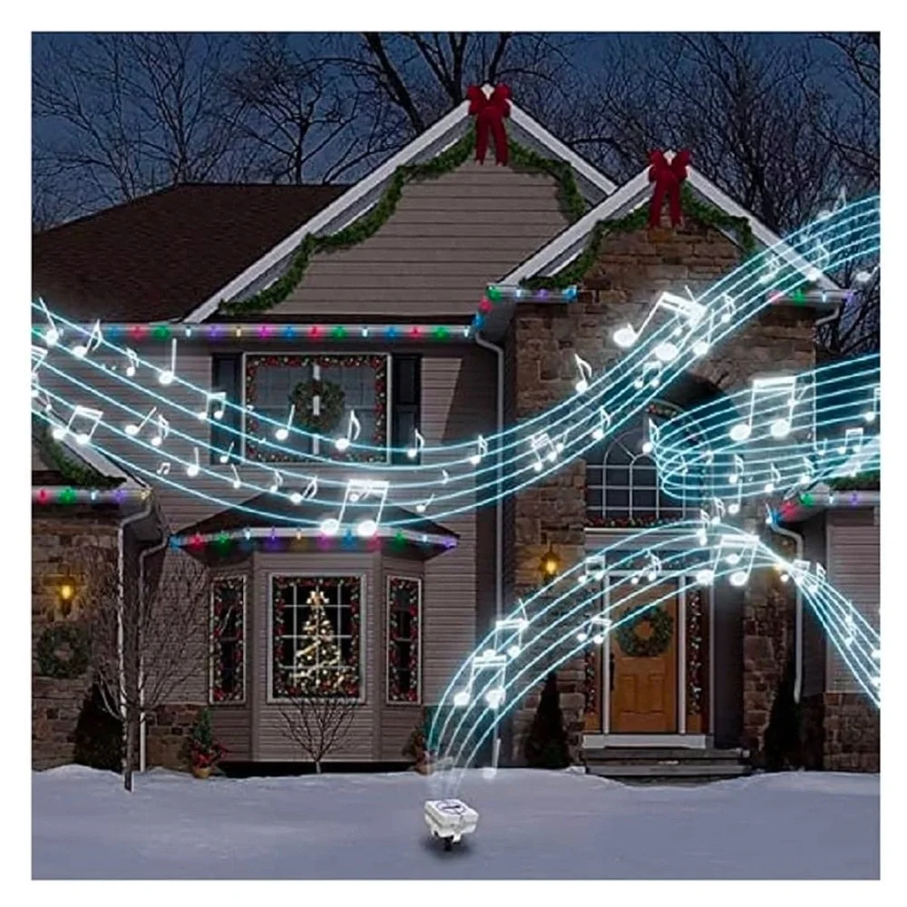 Orchestral of lights, Light show Box with Speaker, Connect you Xmas lights into